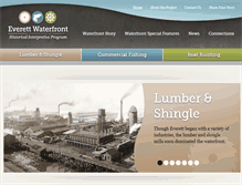 Tablet Screenshot of historiceverettwaterfront.com